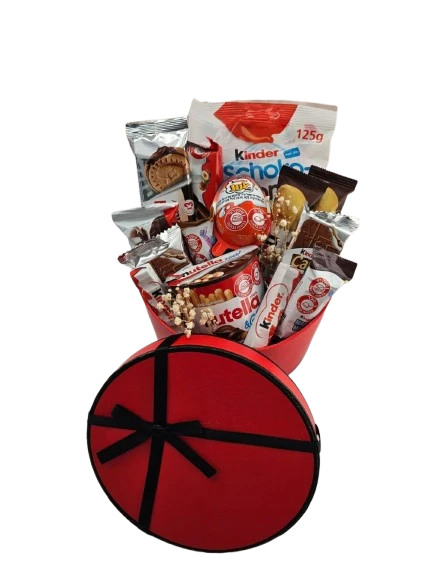 מארז עגול אדום